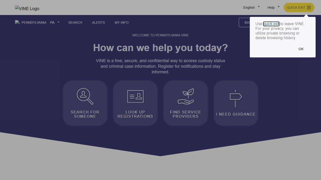 VINELink - Pennsylvania